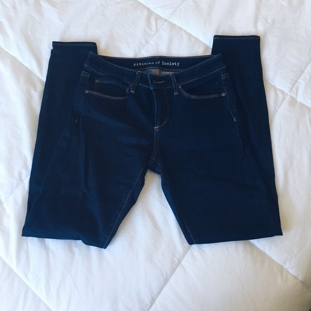 Articles of Society Blue Skinny Jeans Mid-Rise